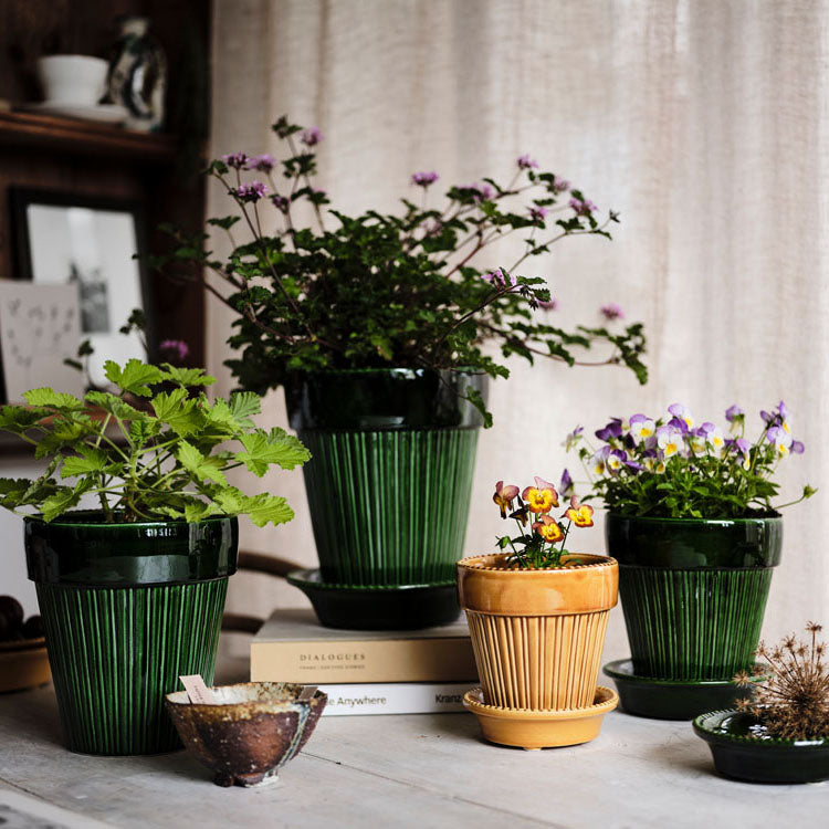 Vaso Simona in terracotta smaltata