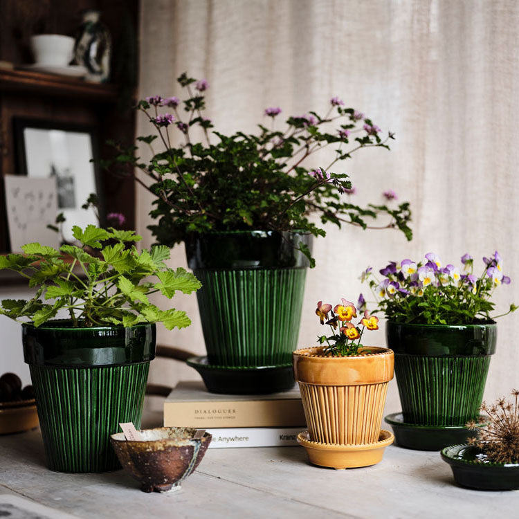 Vaso Simona in terracotta smaltata
