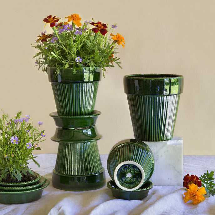 Vaso Simona in terracotta smaltata
