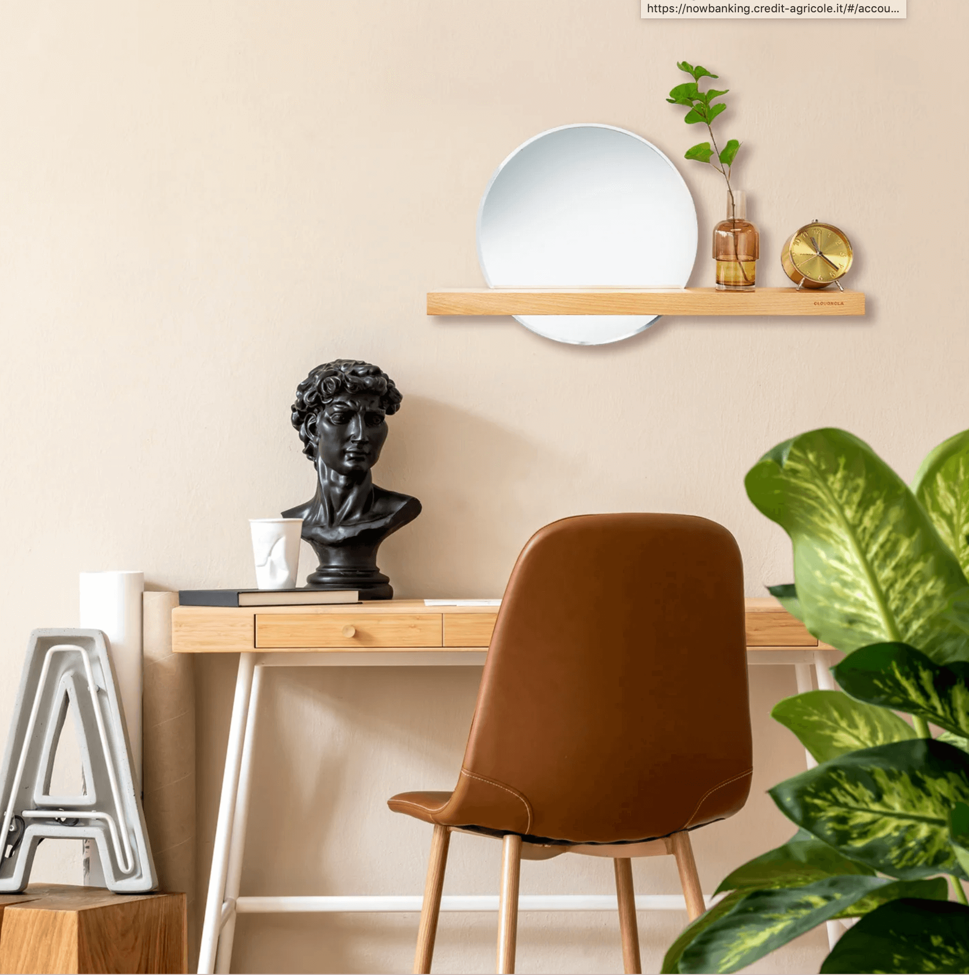 Shelfie /Mensola con specchio