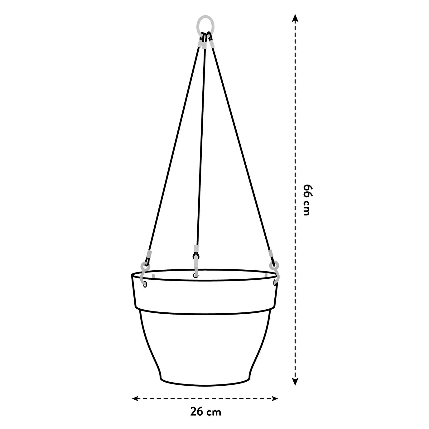 vibia campana hanging basket /terra