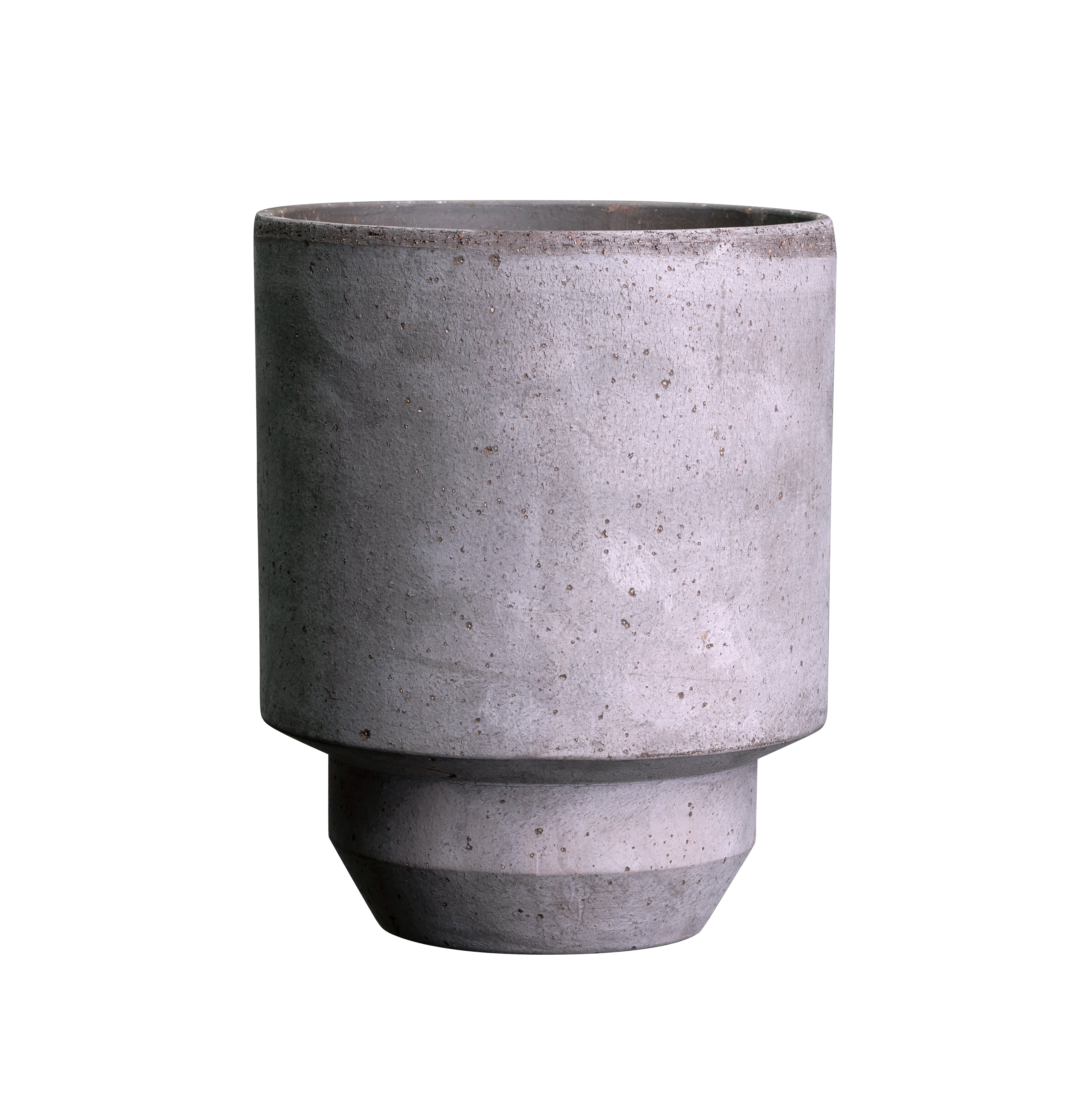 Vaso Hoff in terracotta grezza /grigio