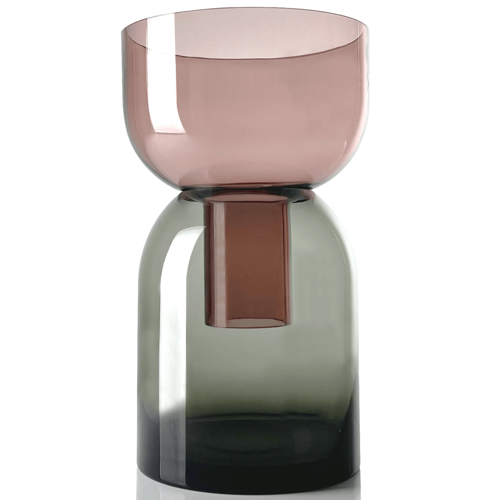 Vaso Flip reversibile /grigio+rosa