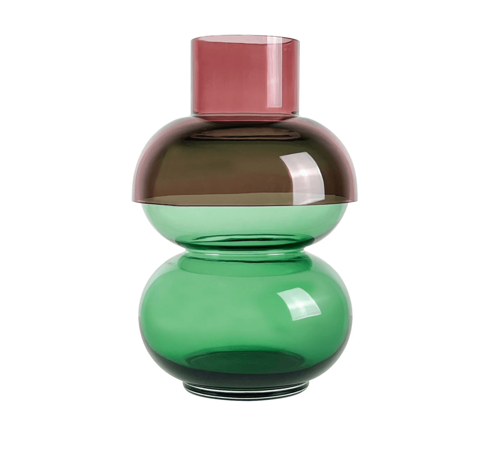 Vaso Bubble Pink and Green /L