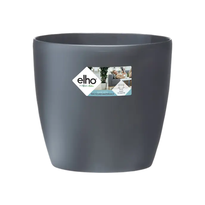 Brussels Round / vaso con ruote antracite